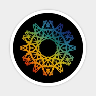 Intertwined rainbow Magnet